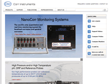 Tablet Screenshot of corrinstruments.com